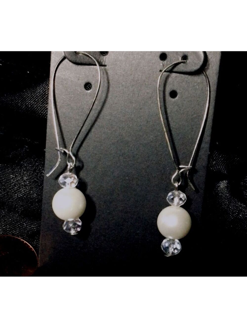 V Natural Faux Earrings